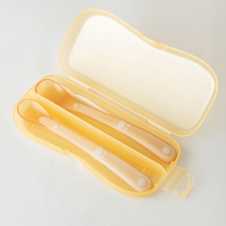 Baby Silicone Spoon Infant Silicone Feeding Spoon Soft Children Tableware, Specification: With Box by bashfashion
