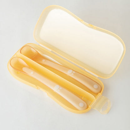 Baby Silicone Spoon Infant Silicone Feeding Spoon Soft Children Tableware, Specification: With Box by bashfashion