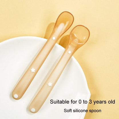 Baby Silicone Spoon Infant Silicone Feeding Spoon Soft Children Tableware, Specification: With Box by bashfashion