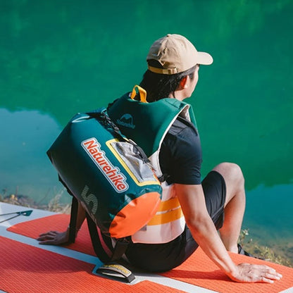 Naturehike Rafting Waterproof Bag Dry Wet Separate Shoulder Bag Outdoor Swimming Pack, Color: 10L Yellow by Naturehike