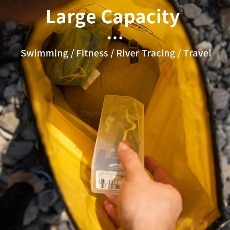 Naturehike Wet Dry IPX6 Waterproof Bag Outdoor Seaside Diving Swimming Rafting Equipment, Color: 30L Khaki by Naturehike