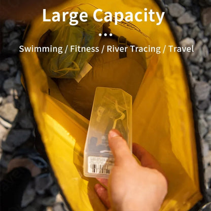 Naturehike Wet Dry IPX6 Waterproof Bag Outdoor Seaside Diving Swimming Rafting Equipment, Color: 40L Khaki by Naturehike