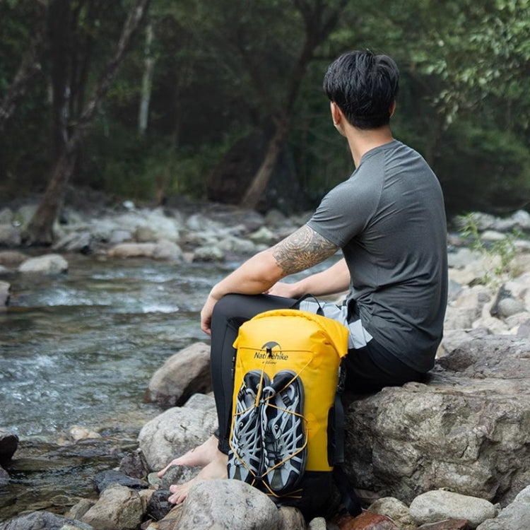 Naturehike Wet Dry IPX6 Waterproof Bag Outdoor Seaside Diving Swimming Rafting Equipment, Color: 40L Yellow by Naturehike