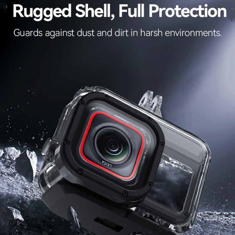 For Insta360 Ace Pro Camera TELESIN 45m Waterproof Case Underwater Diving Housing Cover by TELESIN