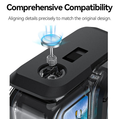 For Insta360 Ace Pro Camera TELESIN 45m Waterproof Case Underwater Diving Housing Cover by TELESIN