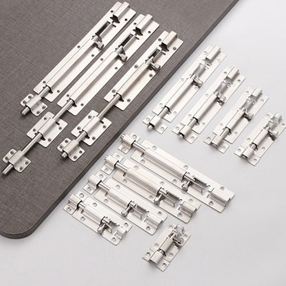 8 inch Stainless Steel Latch Door Bolt Bathroom Wooden Door And Window Anti-Theft Latch Lock by bashfashion