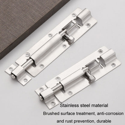 3 inch Stainless Steel Latch Door Bolt Bathroom Wooden Door And Window Anti-Theft Latch Lock by bashfashion
