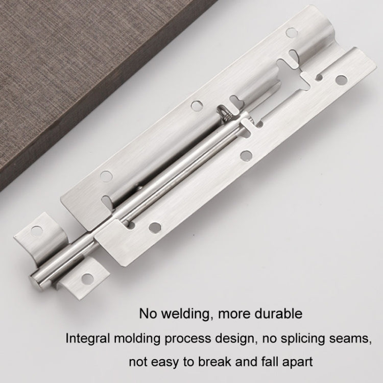 8 inch Stainless Steel Latch Door Bolt Bathroom Wooden Door And Window Anti-Theft Latch Lock by bashfashion