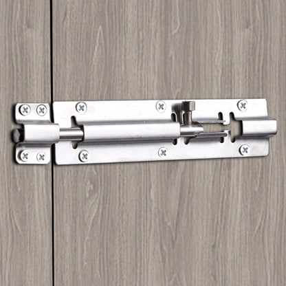 8 inch Stainless Steel Latch Door Bolt Bathroom Wooden Door And Window Anti-Theft Latch Lock by bashfashion