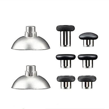 For PS5 Joystick 8pcs /Set Gamepad Metal Buttons Mushroom Head Magnetic Base Cross Keys Accessory Set by bashfashion