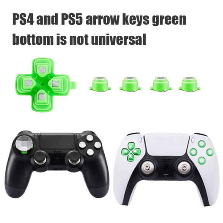 For PS4 Joystick 8pcs /Set Gamepad Metal Buttons Mushroom Head Magnetic Base Cross Keys Accessory Set by bashfashion