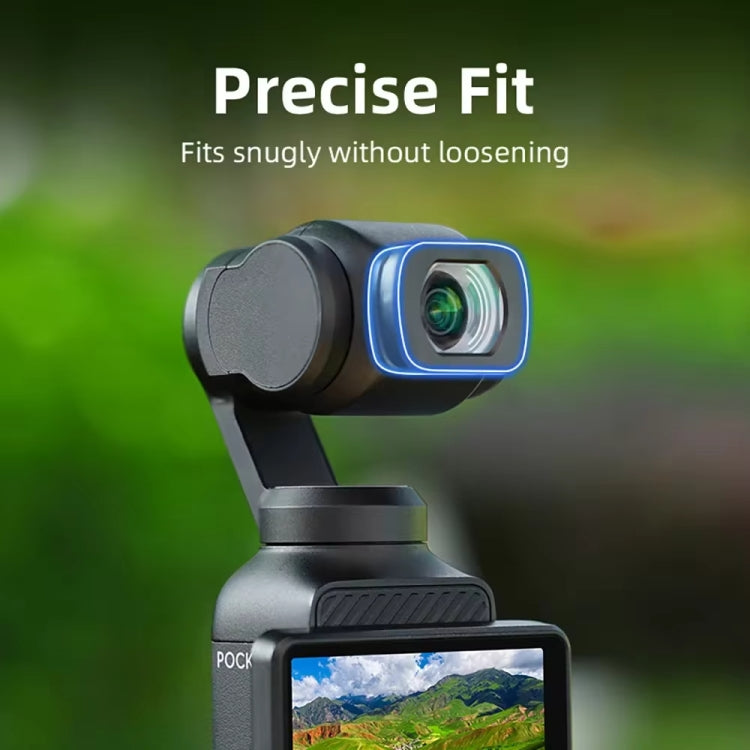 For DJI Osmo Pocket 3 Magnetic Wide-Angle Lens Extend FOV To 112 Degree by bashfashion
