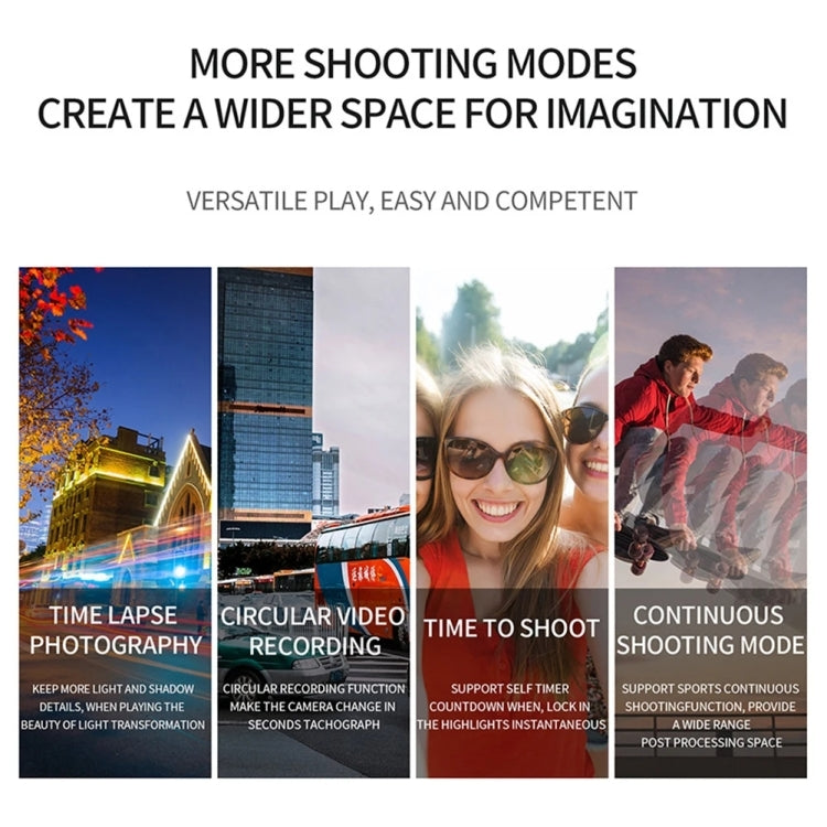 SC002 4K/60FPS IP68 Waterproof WiFi HD Mini Outdoor Sports Diving Camera, Color: Black+32G by bashfashion