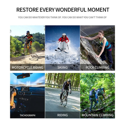 SC002 4K/60FPS IP68 Waterproof WiFi HD Mini Outdoor Sports Diving Camera, Color: Black+128G by bashfashion