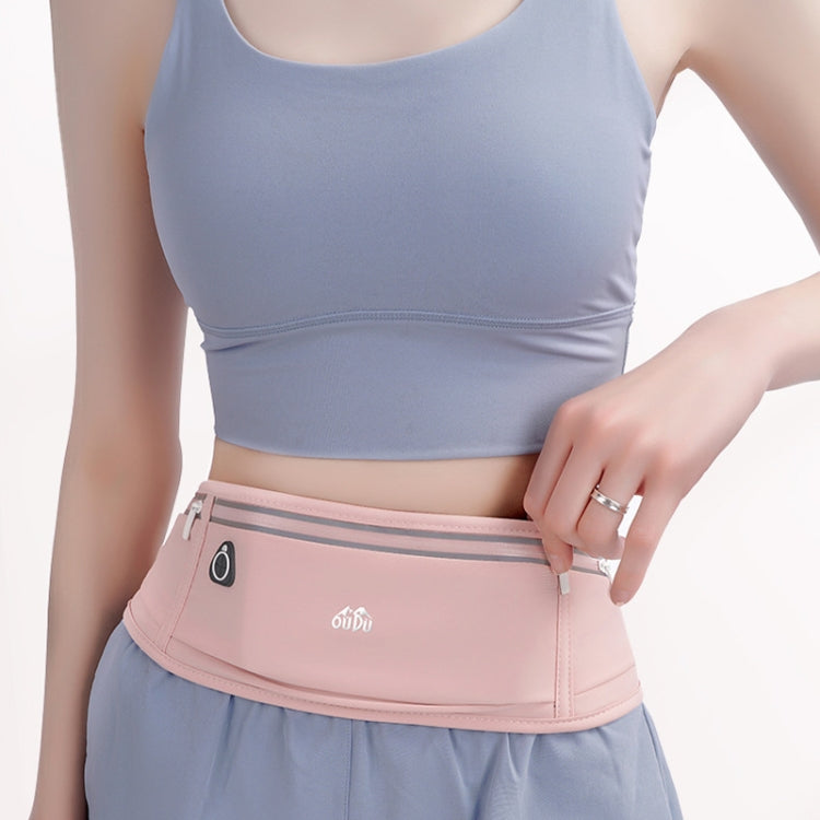 OUDU Outdoor Sports Waist Pack Male And Female Running Waterproof Cell Phone Bag(Black) by OUDU