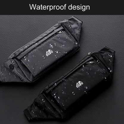 OUDU Outdoor Sports Waist Pack Male And Female Running Waterproof Cell Phone Bag(Gray) by OUDU