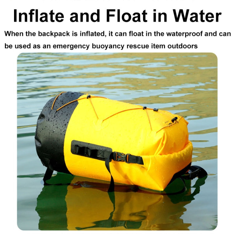 XINDA XD-BAG19 IPX7 Waterproof Outdoor Stream Tracing Backpack Diving Bag, Color: Yellow-36L by XINDA