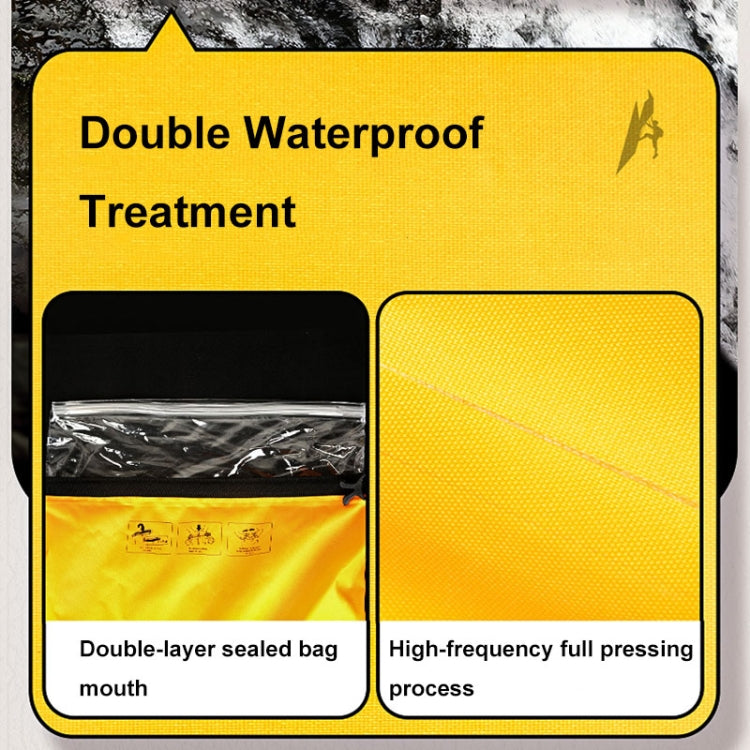 XINDA XD-BAG19 IPX7 Waterproof Outdoor Stream Tracing Backpack Diving Bag, Color: Yellow-16L by XINDA