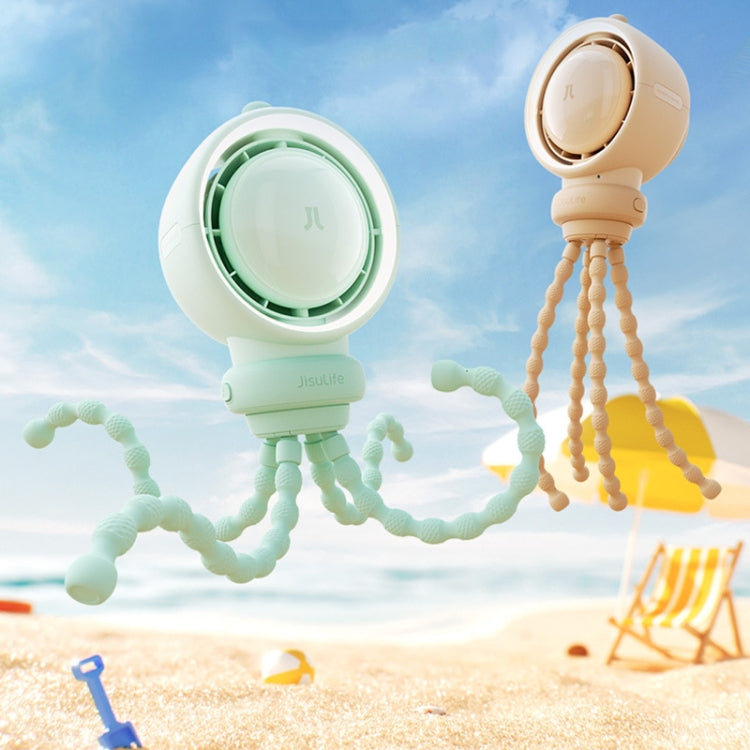 JisuLife Stroller Fan Life2S High Speed Energy Saving Stroller Mini Fan Octopus Bladeless Swingable Head Air Purifying Fan(Brown) by Jisulife