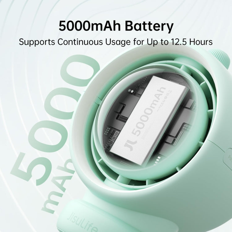 JisuLife Stroller Fan Life2S High Speed Energy Saving Stroller Mini Fan Octopus Bladeless Swingable Head Air Purifying Fan(Brown) by Jisulife