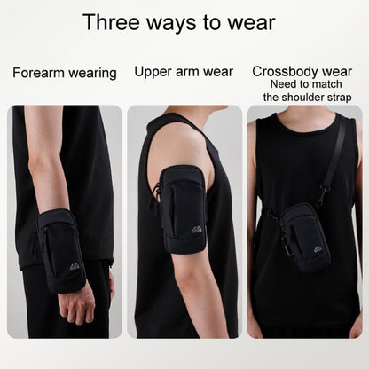 OUDU Outdoor Running Cell Phone Arm Bag Unisex Sports Portable Mobile Phone Pouch(Light Gray) by OUDU