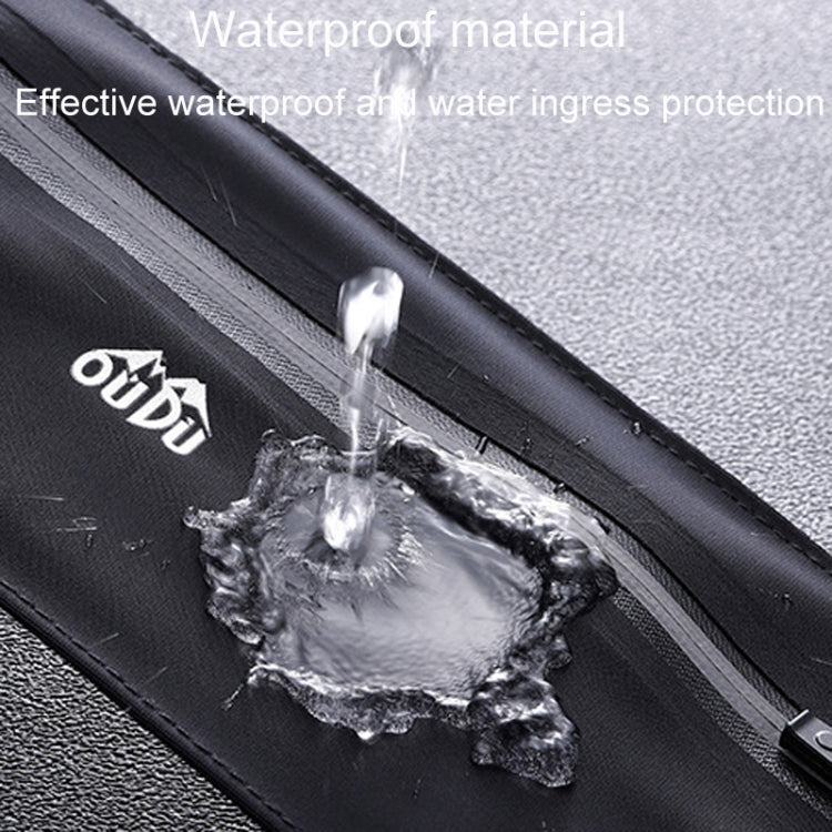 Large OUDU Outdoor Running Cell Phone Waist Pack Men And Women Waterproof Sports Gear(Gray) by OUDU