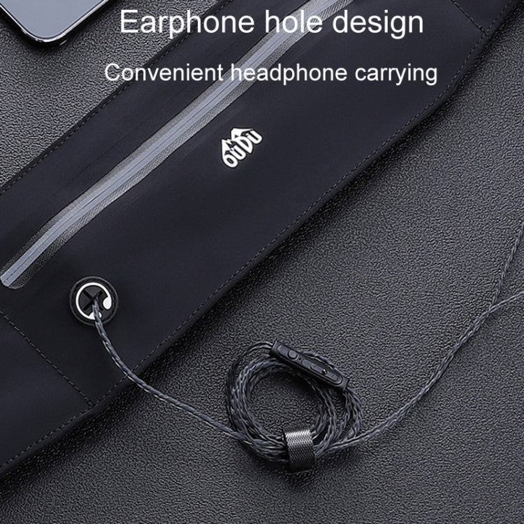 Small OUDU Outdoor Running Cell Phone Waist Pack Men And Women Waterproof Sports Gear(Black) by OUDU