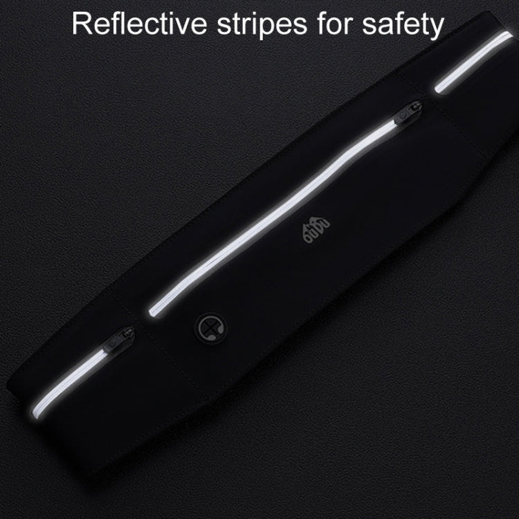 Large OUDU Outdoor Running Cell Phone Waist Pack Men And Women Waterproof Sports Gear(Black) by OUDU