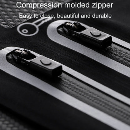 Outdoor Running Cell Phone Waist Pack Men And Women Waterproof Sports Gear, Style: Dual Zipper Hemp Black by bashfashion