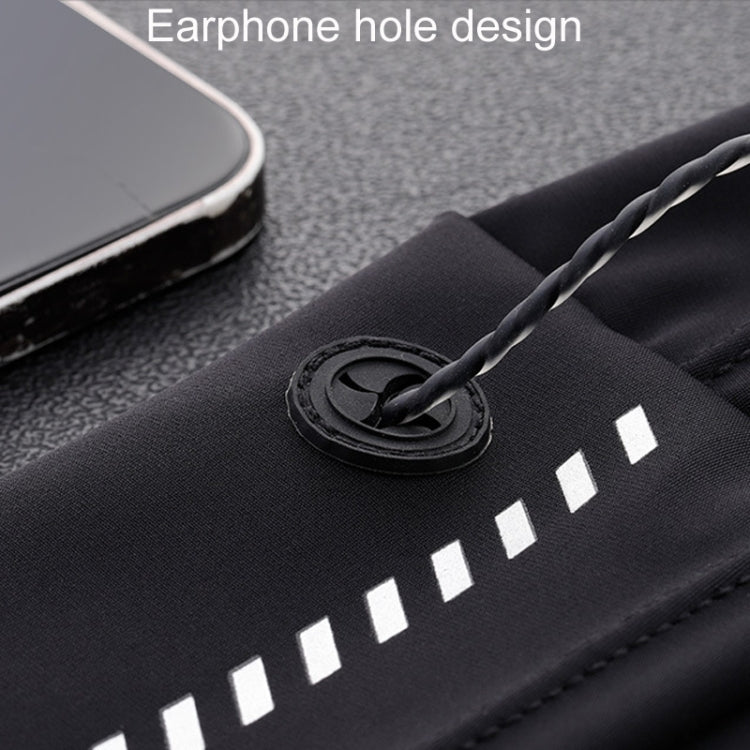 Small OUDU Outdoor Sports Portable Wrap-Around Waist Pack Unisex Cell Phone Bag(Gray) by OUDU