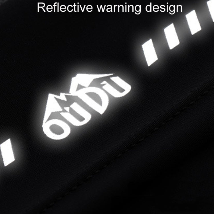 Small OUDU Outdoor Sports Portable Wrap-Around Waist Pack Unisex Cell Phone Bag(Black) by OUDU