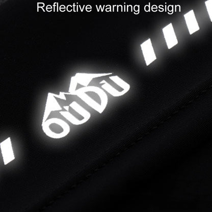 Small OUDU Outdoor Sports Portable Wrap-Around Waist Pack Unisex Cell Phone Bag(Black) by OUDU