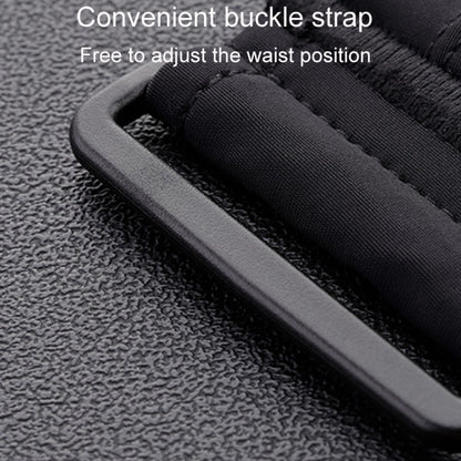 Small OUDU Outdoor Sports Portable Wrap-Around Waist Pack Unisex Cell Phone Bag(Hemp Black) by OUDU