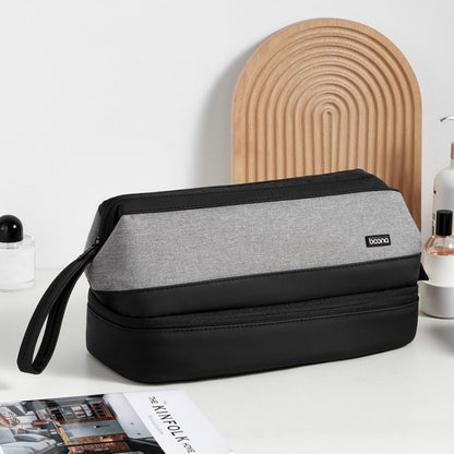 For Dyson Baona BN-DS005 Large-capacity Double-layer Hair Dryer Curling Iron Storage Bag(Gray) by Baona