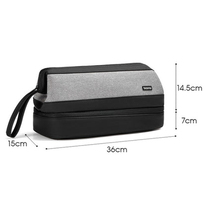 For Dyson Baona BN-DS005 Large-capacity Double-layer Hair Dryer Curling Iron Storage Bag(Black) by Baona