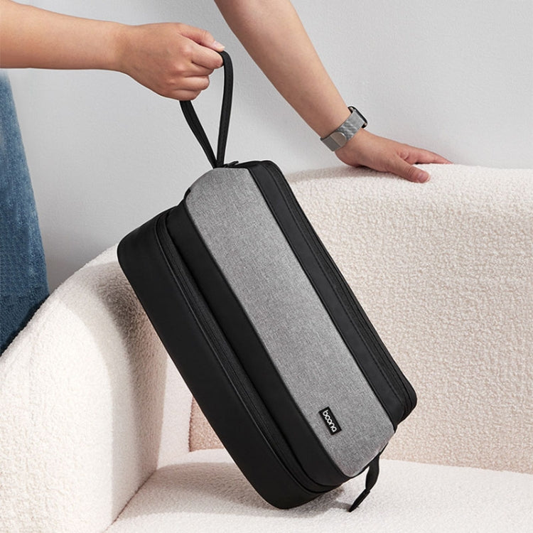 For Dyson Baona BN-DS005 Large-capacity Double-layer Hair Dryer Curling Iron Storage Bag(Gray) by Baona