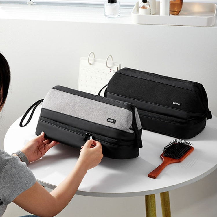 For Dyson Baona BN-DS005 Large-capacity Double-layer Hair Dryer Curling Iron Storage Bag(Black) by Baona