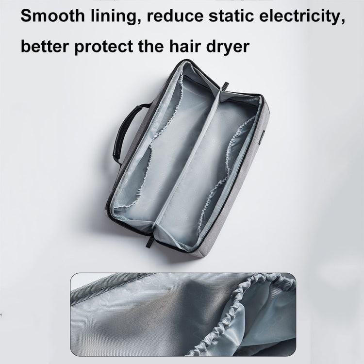 For Dyson Baona BN-DS010 Large Capacity Waterproof Hair Dryer Storage Bag(Gray) by Baona