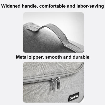 For Dyson Baona BN-DS002 Large Capacity Portable Handheld Hair Dryer Storage Bag with Hook(Gray) by Baona