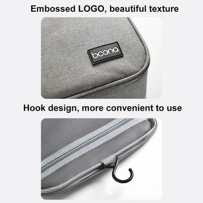 For Dyson Baona BN-DS002 Large Capacity Portable Handheld Hair Dryer Storage Bag with Hook(Gray) by Baona