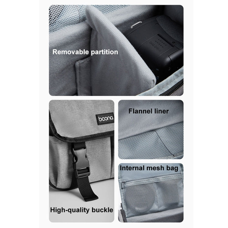 Baona BN-H017 Photography SLR / Micro Single Cross-Body Camera Storage Bag, Color: L Black by Baona