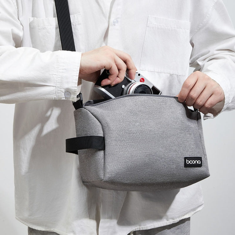 Baona BN-H012 Multifunctional Outdoor Crossbody Digital Camera Bag Lens Protection Bag(Grey) by Baona