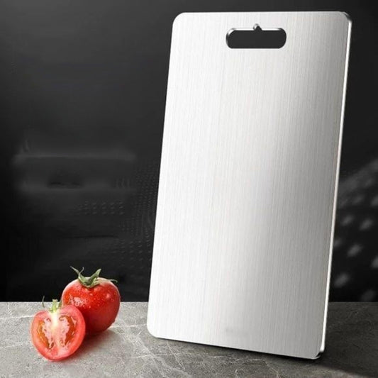 304 39x28cm Stainless Steel Anti-Bacterial Anti-Mold Board Home Kitchen Thickened Chopping Board by bashfashion
