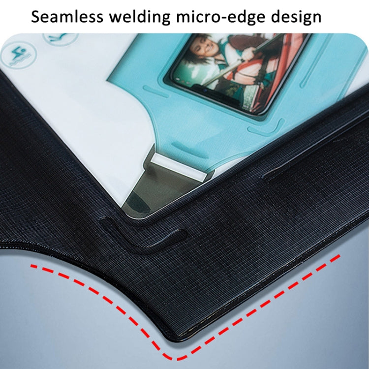 IPX8 Waterproof Mobile Phone Waist Bag Fishing Mountaineering Cycling Sports Chest Bag(Gray Blue) by bashfashion