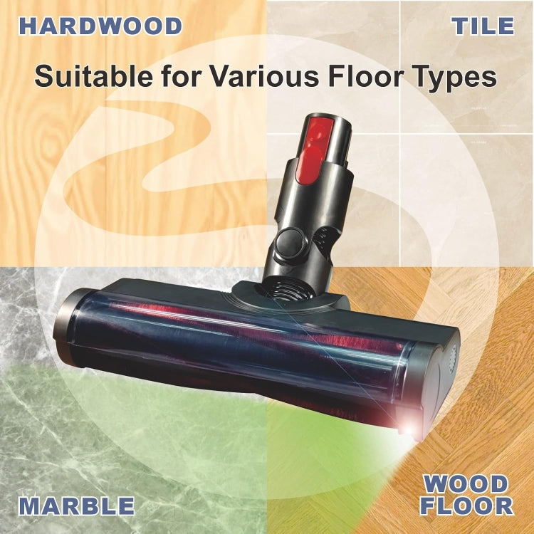 For Dyson V10 Slim / V12 Slim Vacuum Cleaner Floor Brush Head with Green LED Light by bashfashion