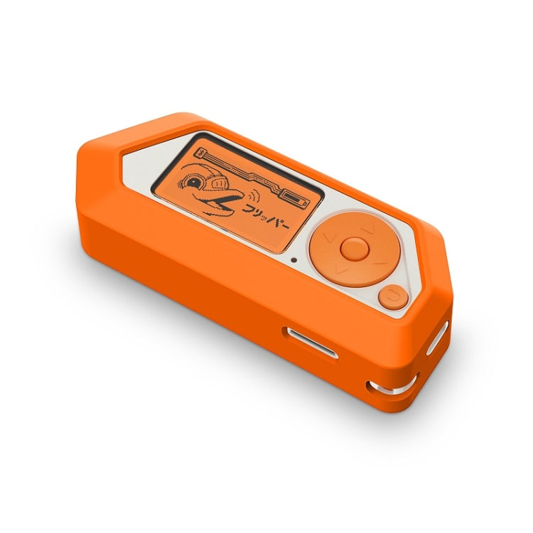 For Flipper Zero Electronic Pet Silicone Full-Cover Protective Case(Orange) by bashfashion