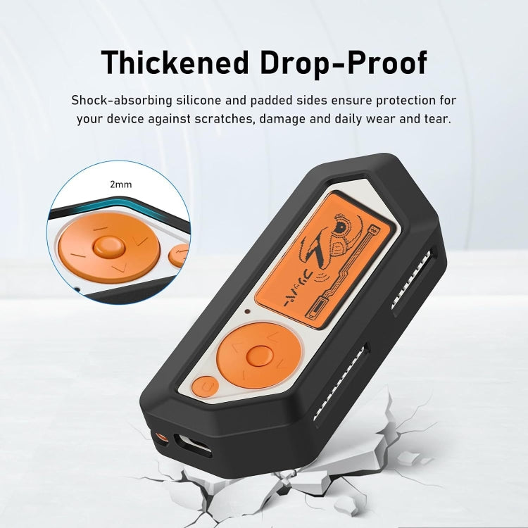 For Flipper Zero Electronic Pet Silicone Full-Cover Protective Case(Black) by bashfashion