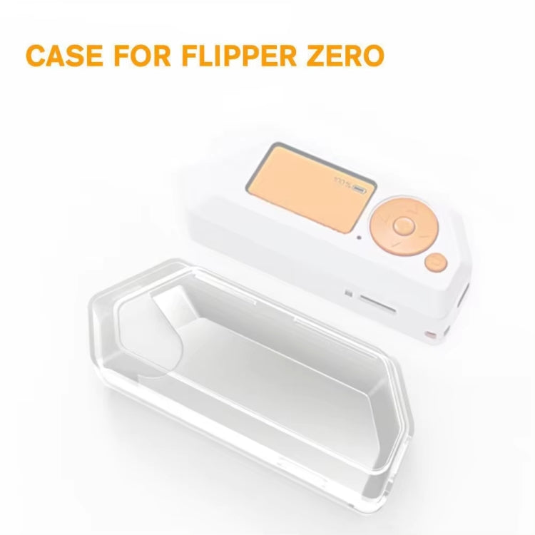 For Flipper Zero Electronic Pet Silicone Full-Cover Protective Case(Transparent White) by bashfashion