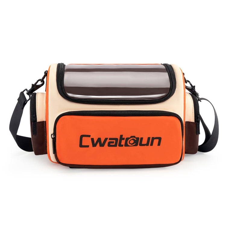 Cwatcun D121 Shoulder Crossbody Camera Bag Colorful Large Capacity Waterproof Digital Photography Bag, Color: Large Orange Red by Cwatcun