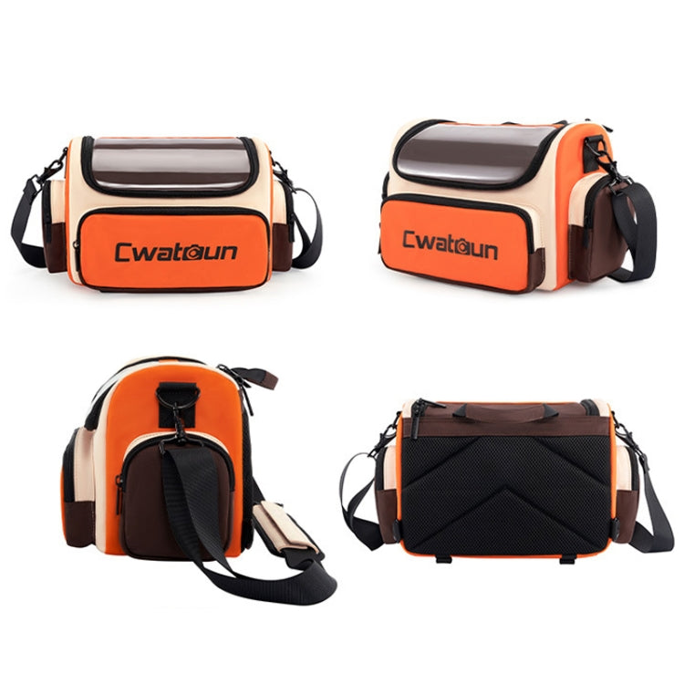 Cwatcun D121 Shoulder Crossbody Camera Bag Colorful Large Capacity Waterproof Digital Photography Bag, Color: Large Orange Red by Cwatcun